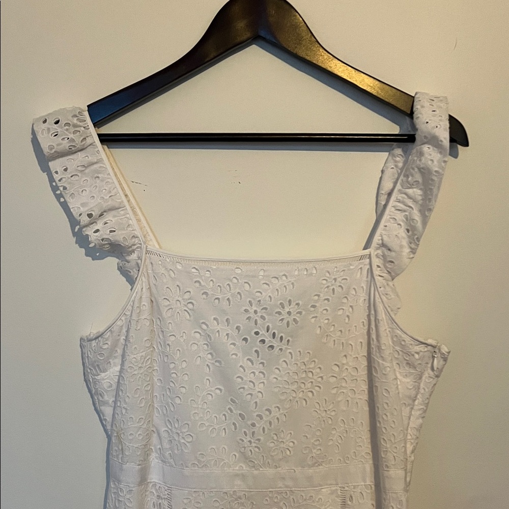 White Eyelet Women midi dress